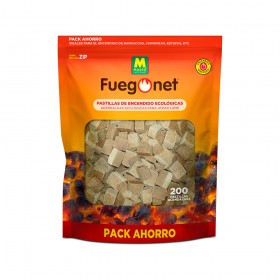 200 unid. pastillas ecológicas de encendido fuegonet 231281n massó