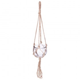 Bola de cristal y colgante de yute ø10.5cm