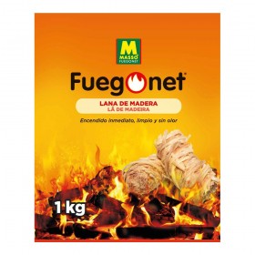 Lana enciende fuegos ecológica 1kg fuegonet 231653 massó