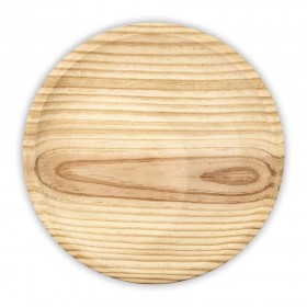 Plato de madera especial para pulpo ø22cm