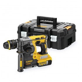 Martillo electroneumático sin escobillas xr 18v sds plus® 2,1j con 2 baterías li-ion 5ah con maletín tstak ii dch273p2t-qw d ...