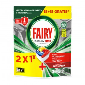 Fairy caps lavavajillas platinum plus 15+15
