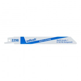 Pack 2 hojas de sierra de sable bim, metal, fino, longitud 150mm 2298000 wolfcraft