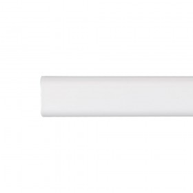 Barra armario ovalada metal blanco 100cm cintacor - storplanet